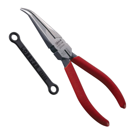 Long-nose pliers with vertically angled tip (J-CRAFT series) + Grip adapter  J150RBTG